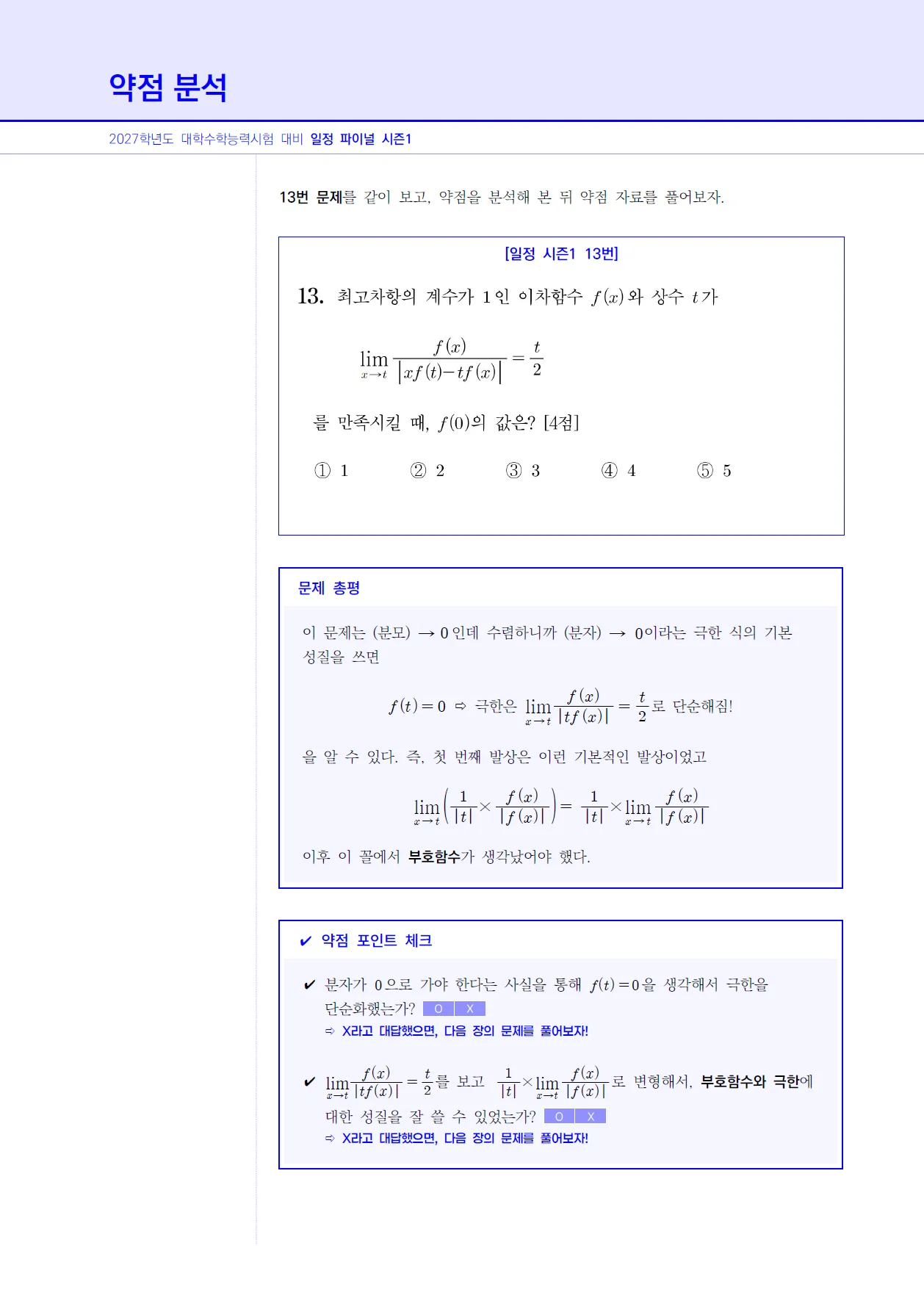 약점자료 — 약점 분석